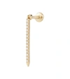 Maria Tash Eternity Bar Threaded 18kt Yellow Gold Single Earring With Diamonds In Gold