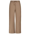 S Max Mara Ottavo Drawstring Twill Pants In Brown