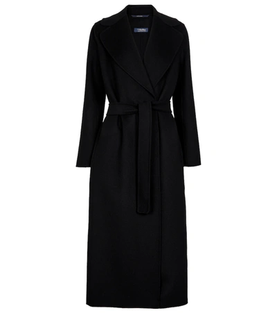 's Max Mara Poldo Virgin Wool Coat In Black