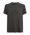 Maison Margiela Printed Logo Cotton Jersey T-shirt In Heather Grey