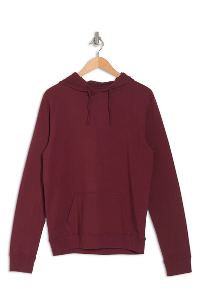 Unsimply Stitched Super Soft Knit Hoodie In Maroon