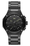 Mvmt Men's Raptor Molten Stainless Steel Chronograph Watch In Black