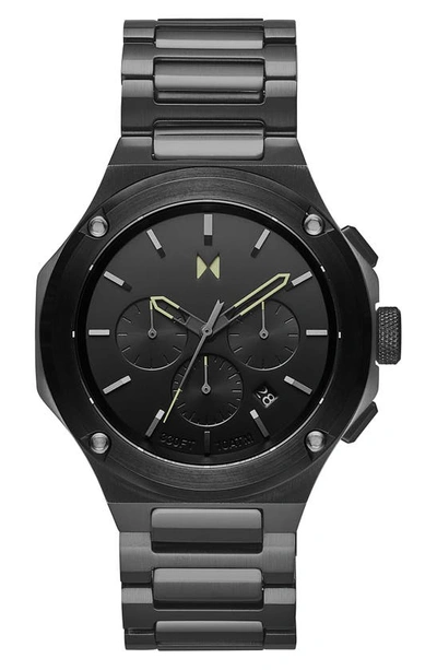 Mvmt Men's Raptor Black Stainless Steel Bracelet Watch 46mm In Black/black