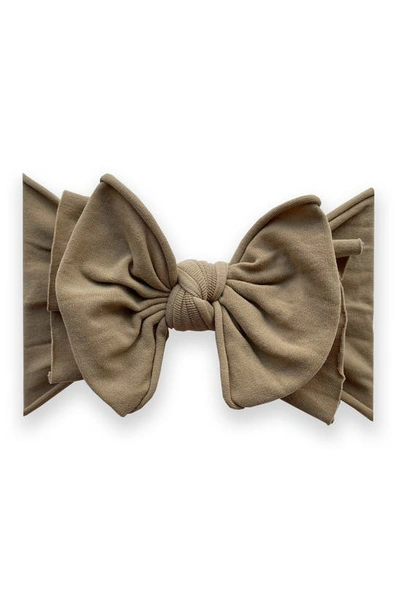 Baby Bling Fab-bow-lous Headband In Latte