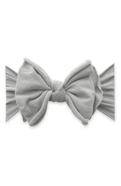 Baby Bling Fab-bow-lous Headband In Grey