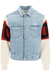 GCDS GCDS LOGO INTARSIA DENIM JACKET