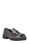 Calvin Klein Women's Suzie Casual Lug Sole Loafers Women's Shoes In Black