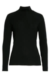 The Row Dembe Mock Neck Knit Top In Black