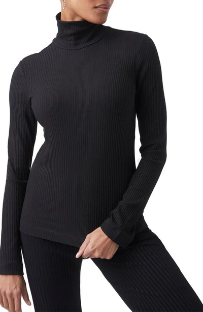 French Connection Rib-knit Turtleneck Jumper In Black