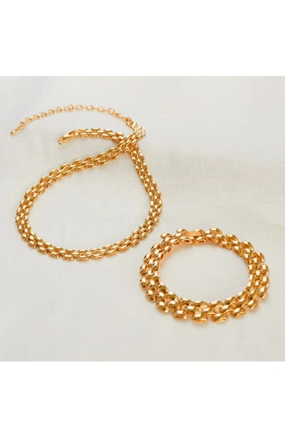 Monica Vinader X Doina Heirloom Chain Bracelet In 18ct Gold On Sterling Silver