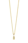 Bony Levy Katherine Diamond Rectangle Pendant Necklace In 18k Yellow Gold