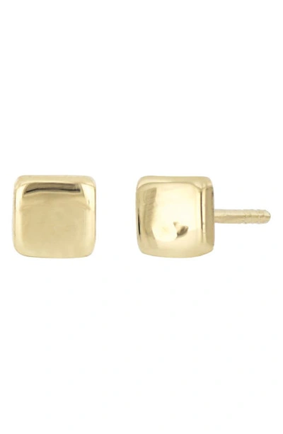 Bony Levy 14k Yellow Gold Petite Cushion Square Stud Earrings In 14ky
