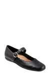 Trotters Women's Sugar Mary Jane Flat Women's Shoes In Black Lizard