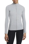 Nike Women's  Yoga Luxe Dri-fit Full-zip Jacket In Grey