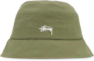 Stussy Stüssy Logo Embroidered Bucket Hat In Green