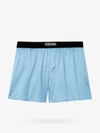 Tom Ford Logo-patch Silk-blend Boxer Shorts In Blue