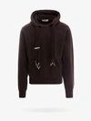 Ambush Embroidered Logo Multicord Cotton Hoodie In Brown