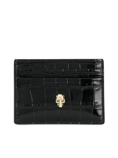 Alexander Mcqueen Card Holder With Applications In Black