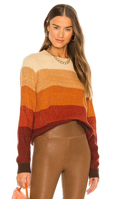 Stitches & Stripes Marli Pullover In Burnt Orange