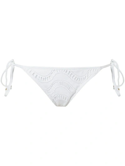 Amir Slama Patterned Bikini Bottom In White