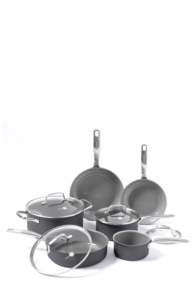 Greenpan Chatham Healthy Ceramic Nonstick Cookware 10-piece Set In Grey