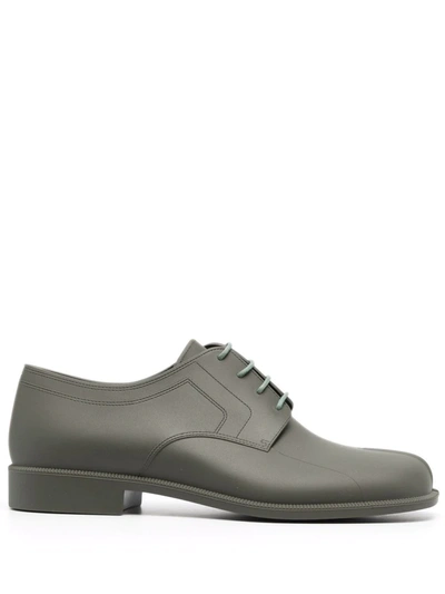 Maison Margiela Tabi Lace-up Shoes In Green