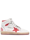 Golden Goose Sky-star High Top Sneaker In White