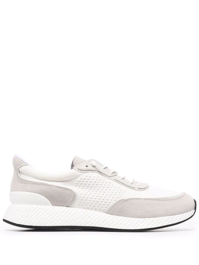 Z Zegna Panelled Mesh Low-top Sneakers In White
