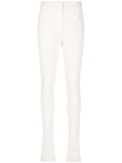 Jacquemus Le Trouseralon Obiou High-waisted Trousers In White