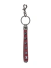 VALENTINO GARAVANI ROCKSTUD LEATHER KEYRING