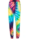 Philipp Plein Tie Dye Print Track Pants In Blue