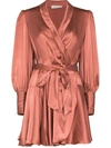 ZIMMERMANN SILK WRAP MINI DRESS