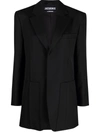 Jacquemus La Veste Dhomme Virgin Wool Blazer In Black