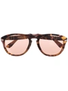 Jw Anderson Brown Persol Edition Aviator Sunglasses In Pink