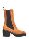 Khaite Calgary Block-heel Chelsea Booties In Buff