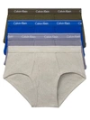 Calvin Klein Cotton Classic Brief 4-pack In Olive,blue,grey