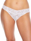 Hanky Panky Signature Lace Original Rise Thong 3-pack In White