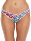 On Gossamer Printed Mesh Hip G Thong In Secret Garden