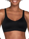 Vanity Fair Women's Beyond Comfort Simple Sizing Wirefree Bra 72204 In Midnight Black