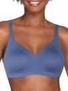 Vanity Fair Women's Beyond Comfort Simple Sizing Wirefree Bra In Blue Dusk