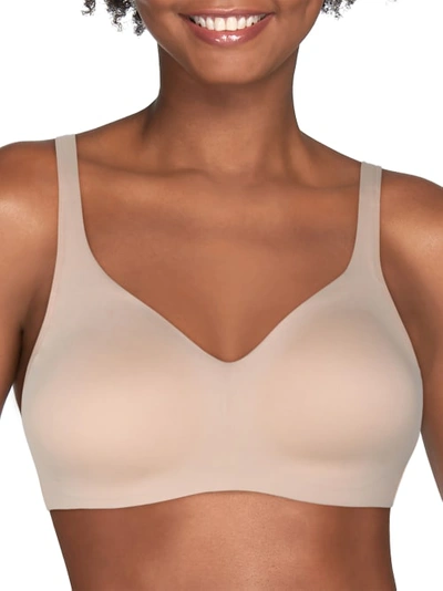 Vanity Fair Beyond Comfort Seamless Wire-free T-shirt Bra In Damask Neutral