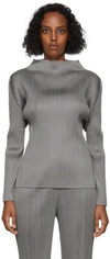 ISSEY MIYAKE GREY BASICS TURTLENECK