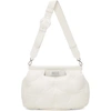 Maison Margiela Glam Slam Medium Quilted Leather Shoulder Bag In T1003 White