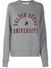 GOLDEN GOOSE LOGO-PRINT CREW NECK SWEATSHIRT