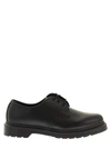 Dr. Martens Man Lace-up Shoes Black Size 7.5 Leather In Black