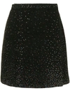 Ermanno Scervino Crystal-embellished Mini Skirt In Black