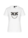 Pinko Logo-embellished T-shirt In White