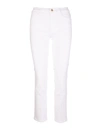 Frame Le High Straight Double Needle Jeans In Bianco