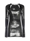 Attico Sequin-embellished Dress In Charcoal