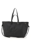 Isabel Marant Womens Black Wydra Logo-print Pvc-blend Tote Bag